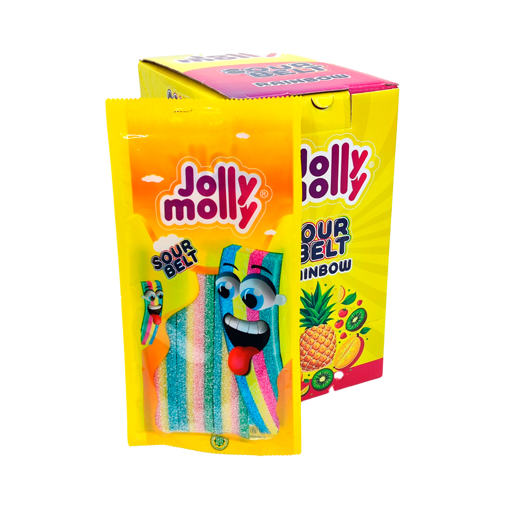 Жев.мармелад Jolly Molly Rainbow Sour Belt   70гр