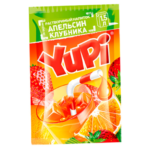 Растворимый напиток Yupi Апельсин-Клубника    12гр