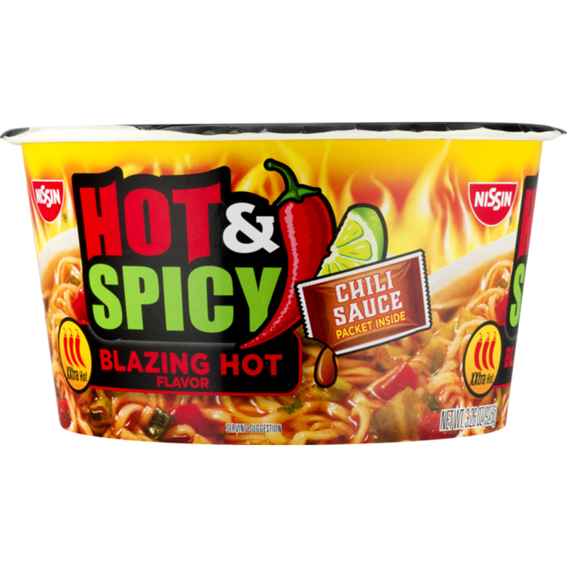 Лапша  Nissin Hot Spicy Blazing Hot 92,5гр