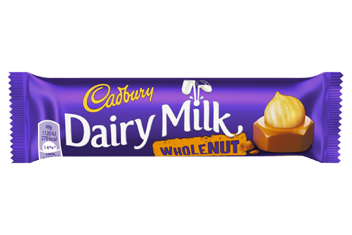 Шоколадный батончик Cadbury Whole Nut Великобритания   45гр