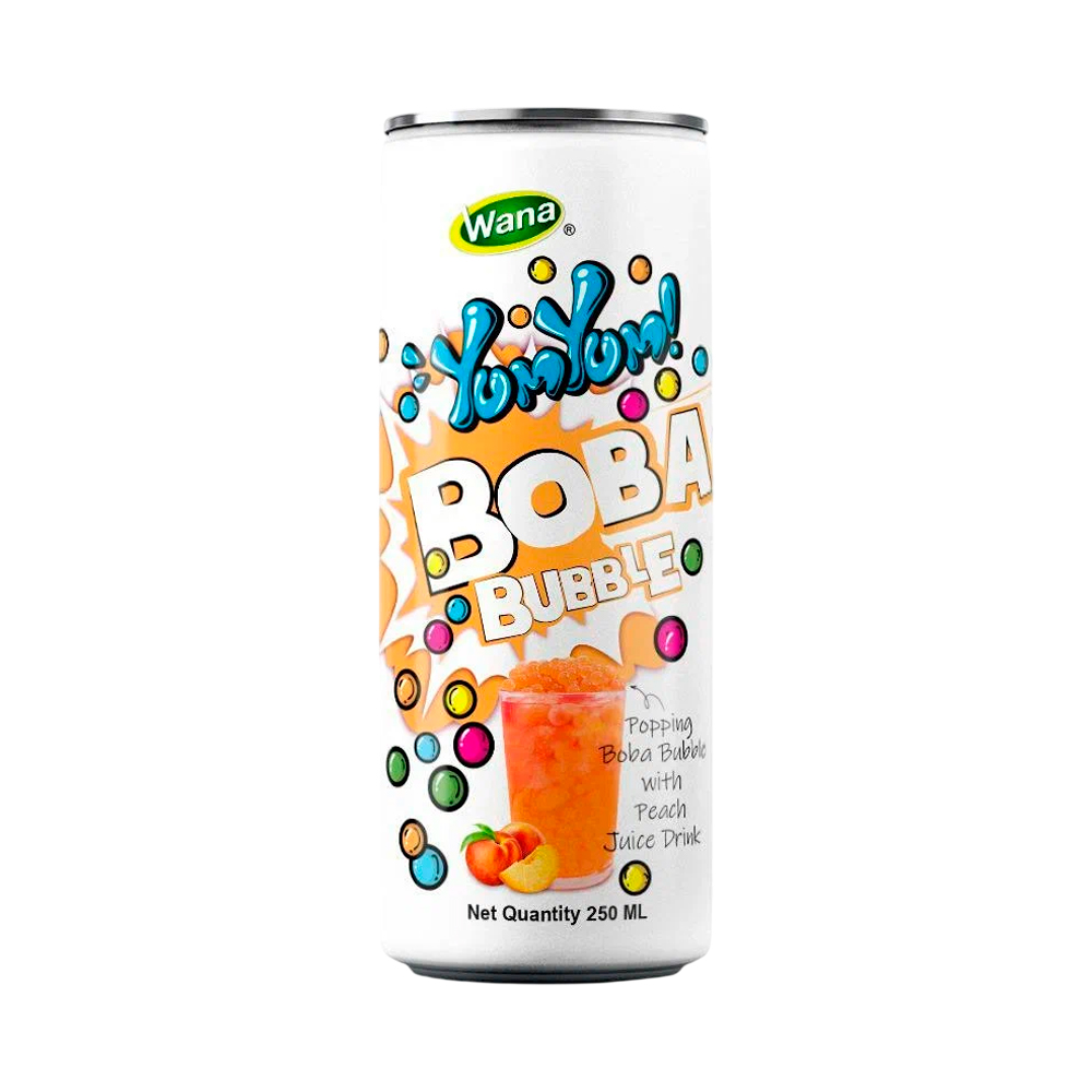 Напиток Popping Boba с соком персика и Шариками    250мл