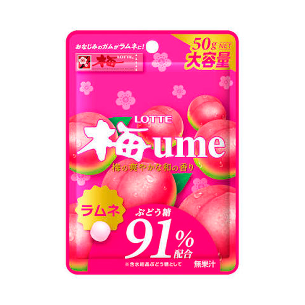 Жев.драже  Lotte Plum Ramune   50гр
