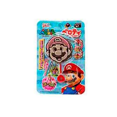 Шоколадный леденец на палочке Glico Peloty Super Mario 20гр