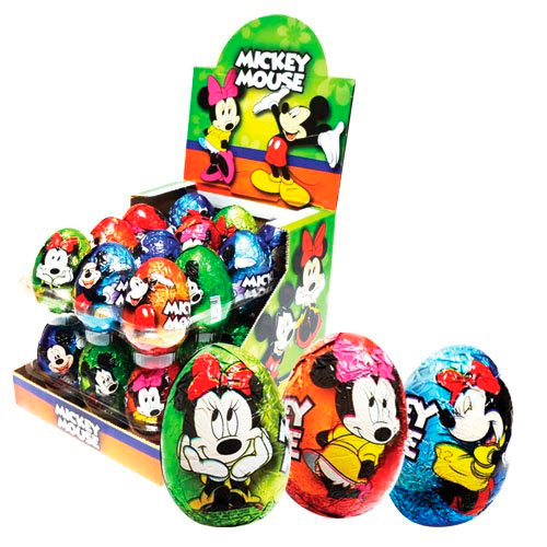 Шоколадное яйцо с игрушкой-сюрпризом "Mickey Mouse" 25гр