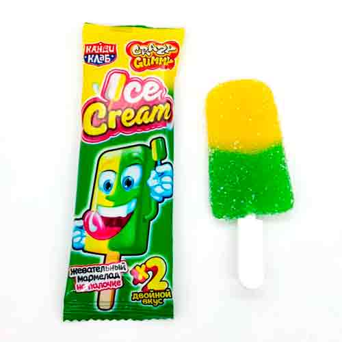 Жевательный мармелад на палочке Ice Cream 14гр