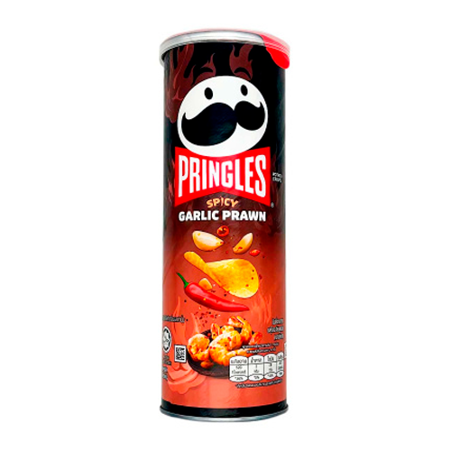 Чипсы картофельные Pringles  Hot & spicy Garlic Prawn   102гр