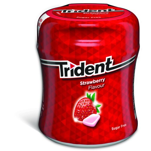 Жев.резинка без сахара Trident клубника (банка) 82,6гр