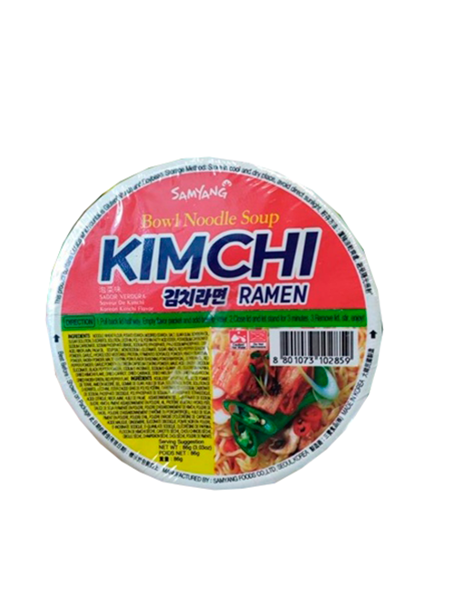 Лапша быстрого приготовления Nongshim со вкусом кимчи Bowl Noodle Kimchi 86гр.