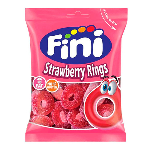 Жев.мармелад FINI Strawberry Rings   90гр