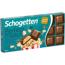 Шоколад Schogetten Perfect Match Popcorn & Caramel 100г
