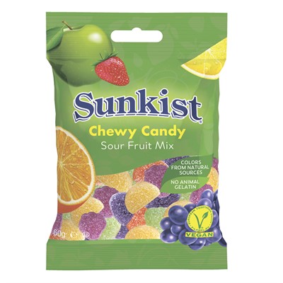 Жевательный мармелад Jelly Belly Кислые фрукты Sunkist 60гр.