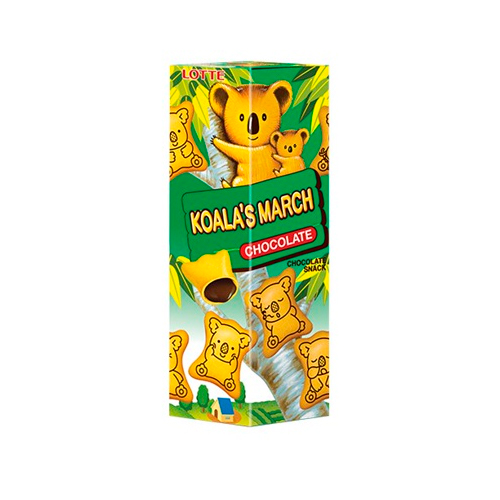 Печенье Koala's March с шоколадом 195гр.