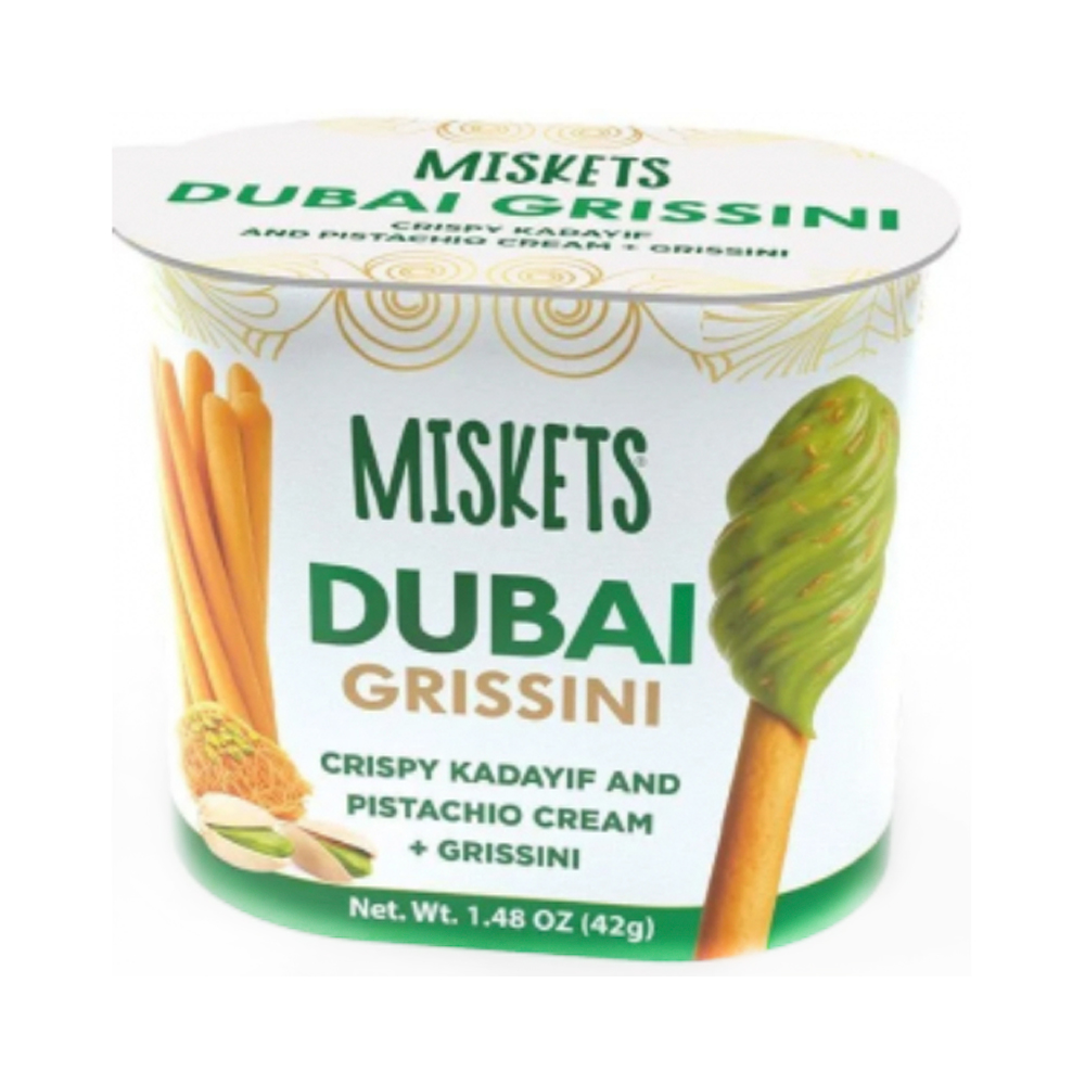 Бисквитные палочки Miskets Dubai Grissini and pistachio cream   42гр