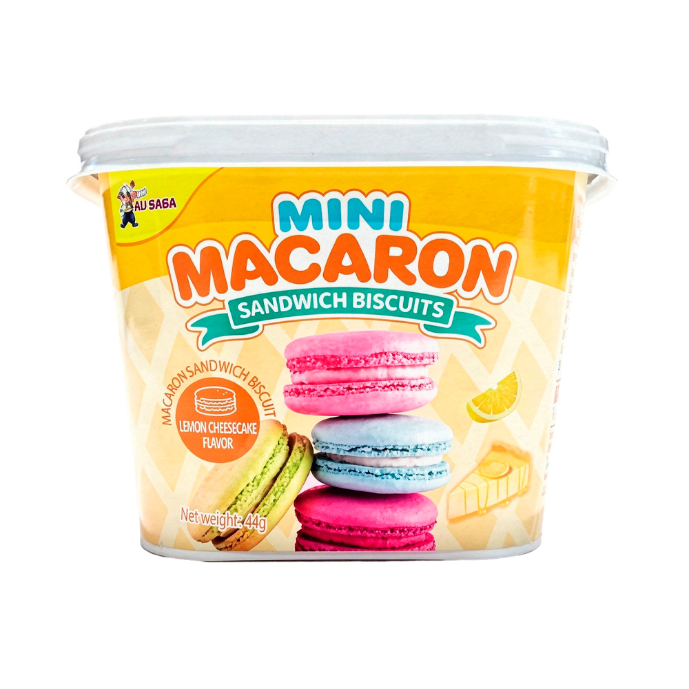 Печенье Tiny Mico Mini Macaron Sandwich Lemon Cheesecake   44гр