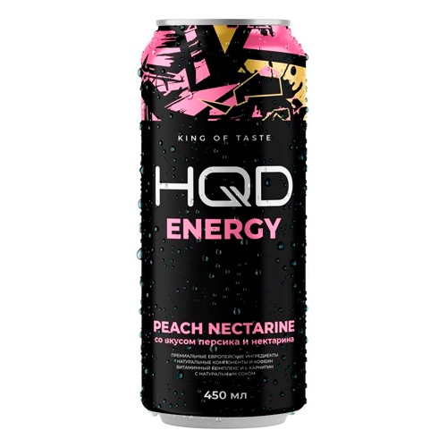 Энергетический напиток HQD Energy Peach Nectarine м  450мл