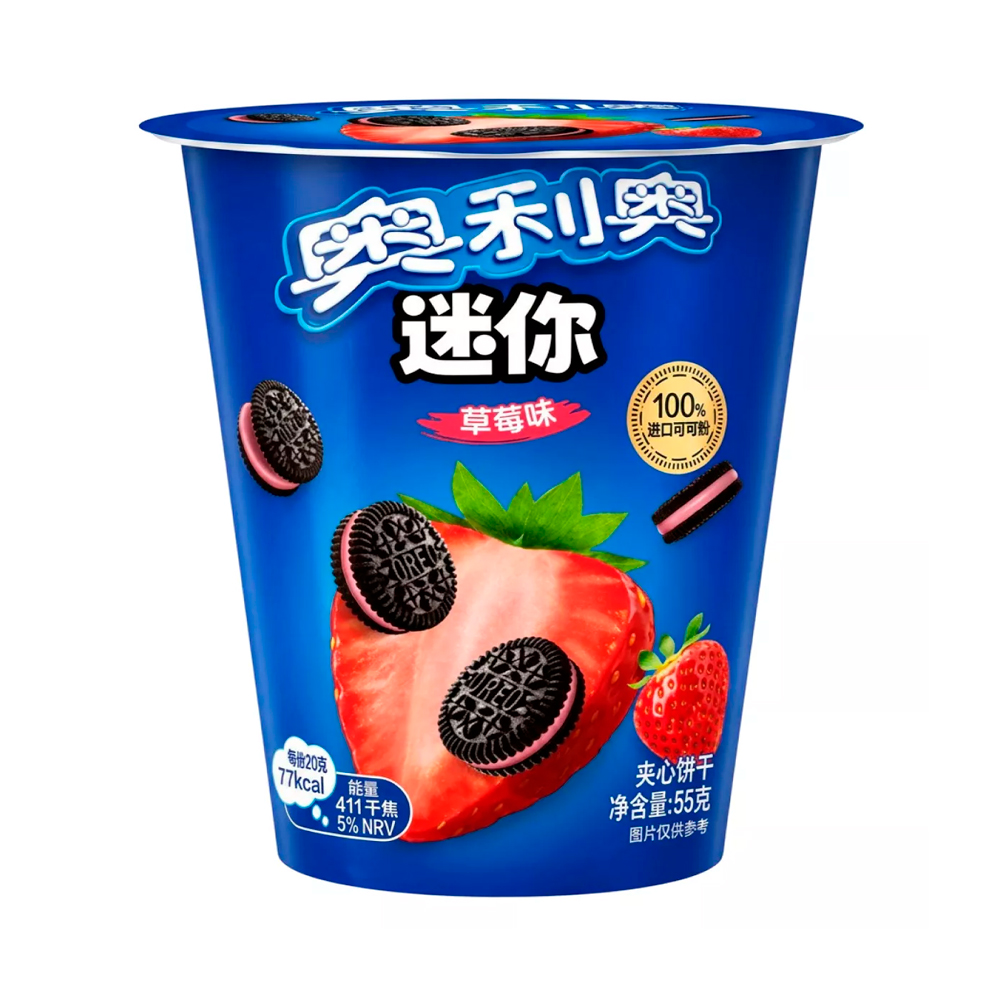 Печенье Oreo Mini Biscuit Strawberry   55гр