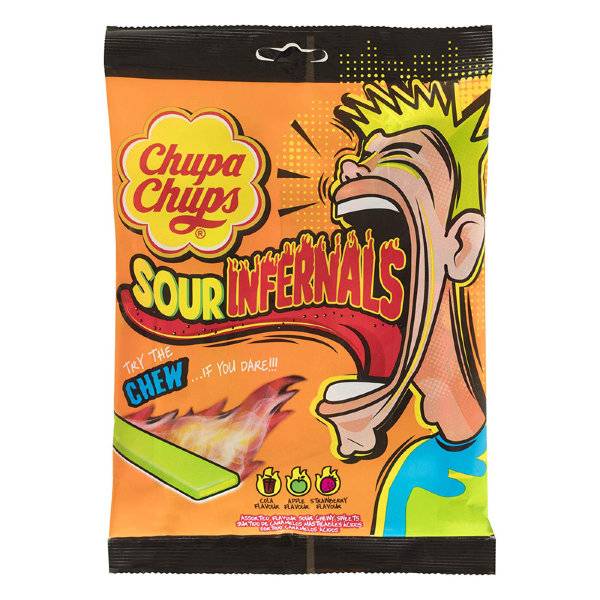 Мармелад Chupa Chups Sour Infernals Chews 120г