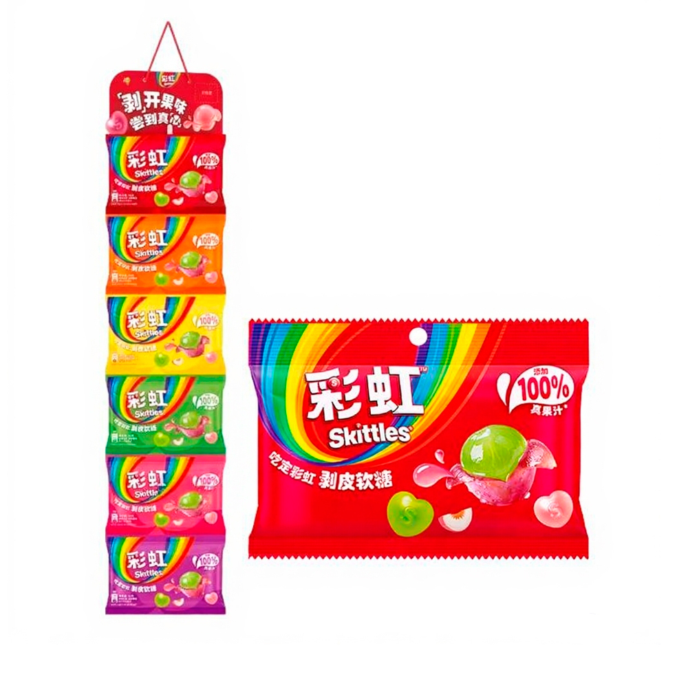 Жев.мармелад Skittles peeled gummies colorful fruit flavor   50гр