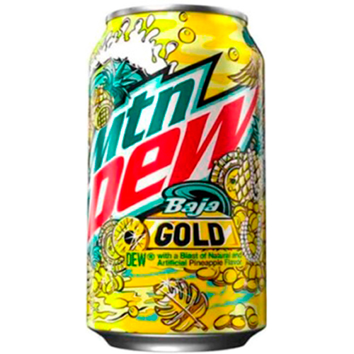 Газ.напиток Mountain Dew Baja Gold  США  355мл