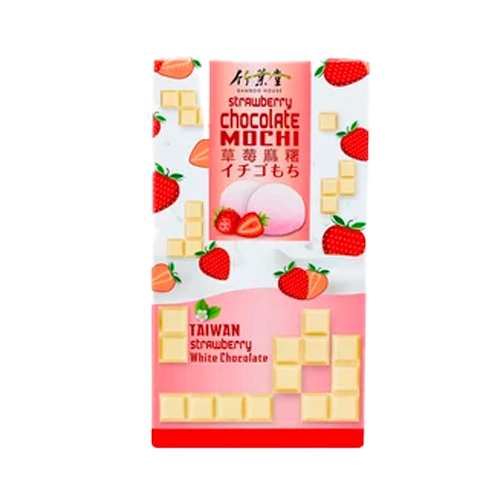 Рисовое пирожное Bamboo House Strawberry & White Chocolate   120гр