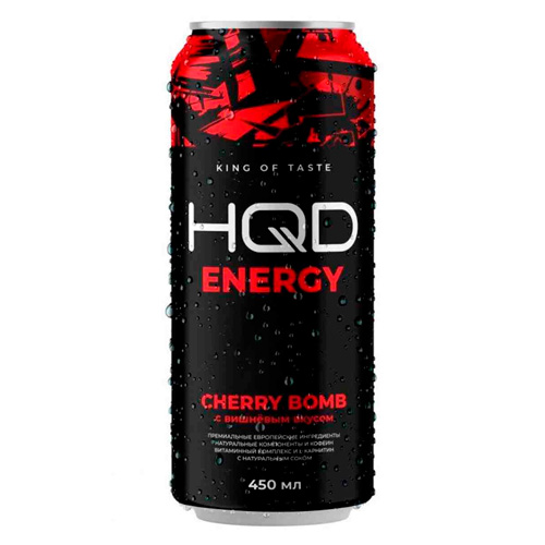 Энергетический напиток HQD Energy Cherry Bomb м  450мл