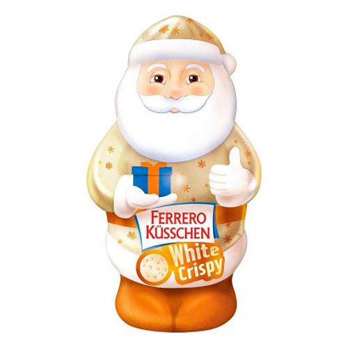 Шоколад фигурный Ferrero Santa Christmas Küsschen Weihnachtsm White Crispy  72гр