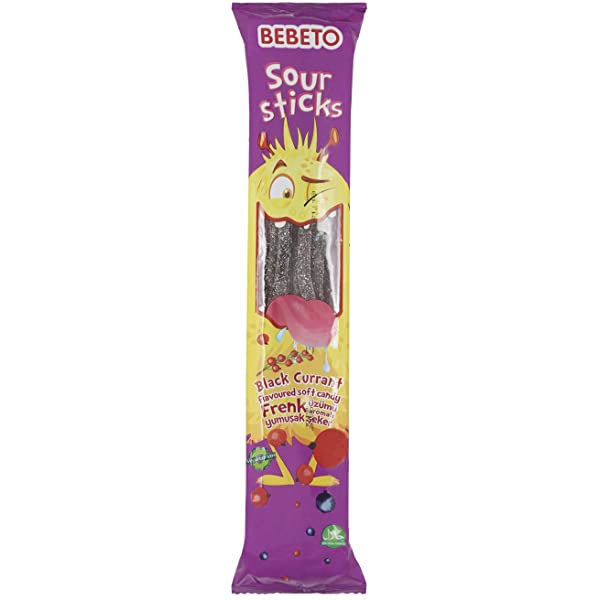 Мармелад Bebeto Sour Stick Black Currant 35гр. Турция