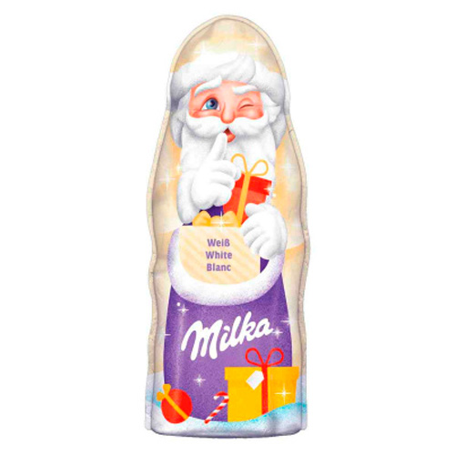 Шоколад фигурный Milka Weihnachtsmann Weiß   90гр