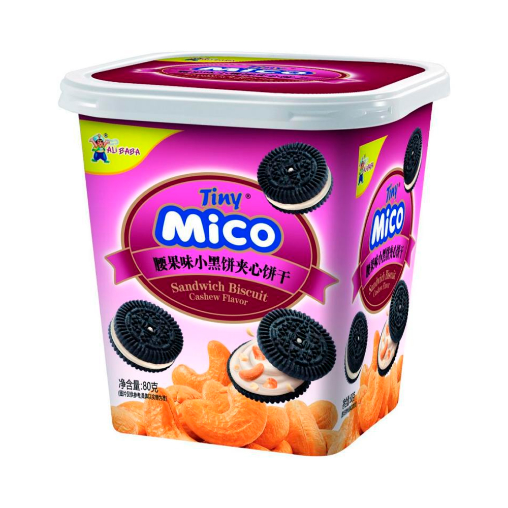 Печенье Tiny Mico Sandwich Biscuit Cashew   80гр