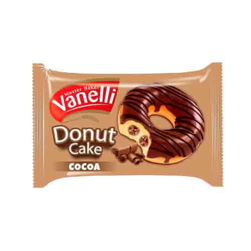 Бисквитное Пирожное Vanelli Donut Cocoa 50гр