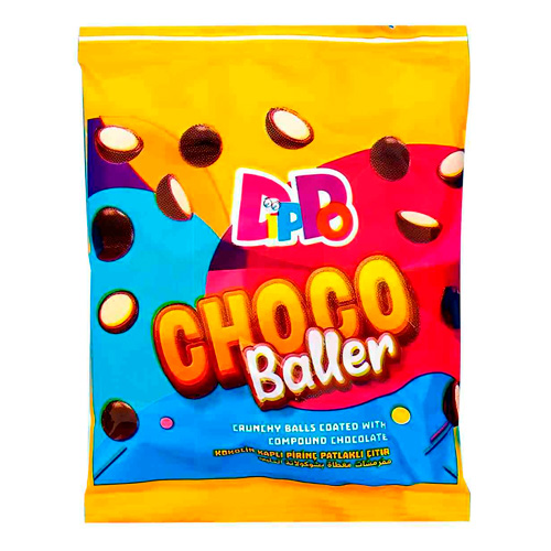 Драже в молочном шоколаде "Dippo Choco Baller" 14 гр