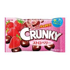 Шоколад Lotte Crunky с КЛУБНИЧНОЙ НАЧИНКОЙ   32гр