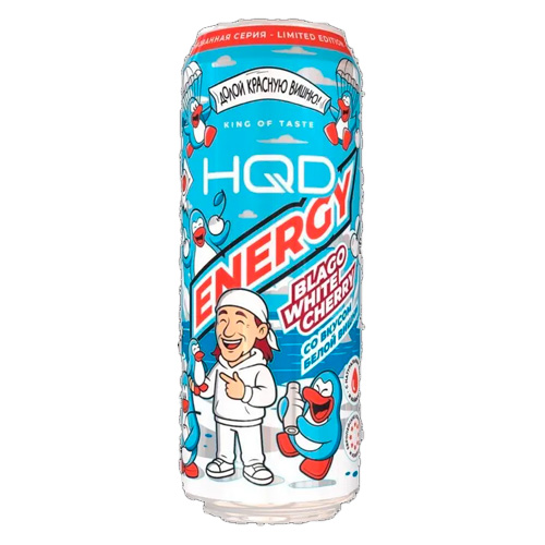 Энергетический напиток HQD Energy White Cherry м  450мл