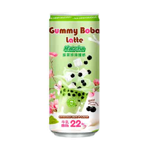 Напиток  O's Bubble Gummy Boba Latte Matcha    470мл
