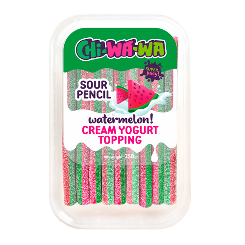 Жев.мармелад Chi-Wa-Wa Minibox Watermelon Sour Pencil  250гр
