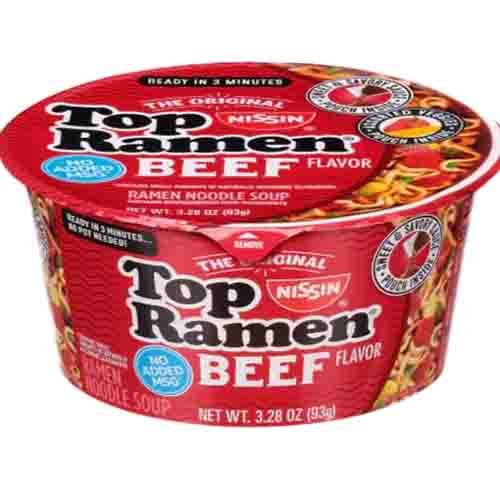 Лапша Nissin Top Ramen со вкусом говядины    93гр