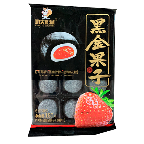 Рисовое пирожное Kung Fu Squirrel Strawberry   180гр