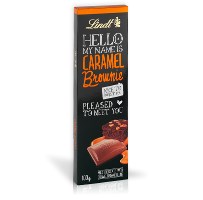 Шоколадный батончик Lindt Hello Caramel Brownie 39г