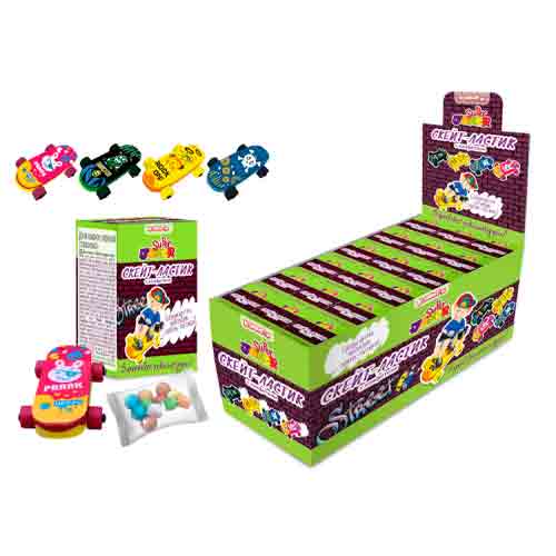 Super Joker скейт-ластик с драже 2гр