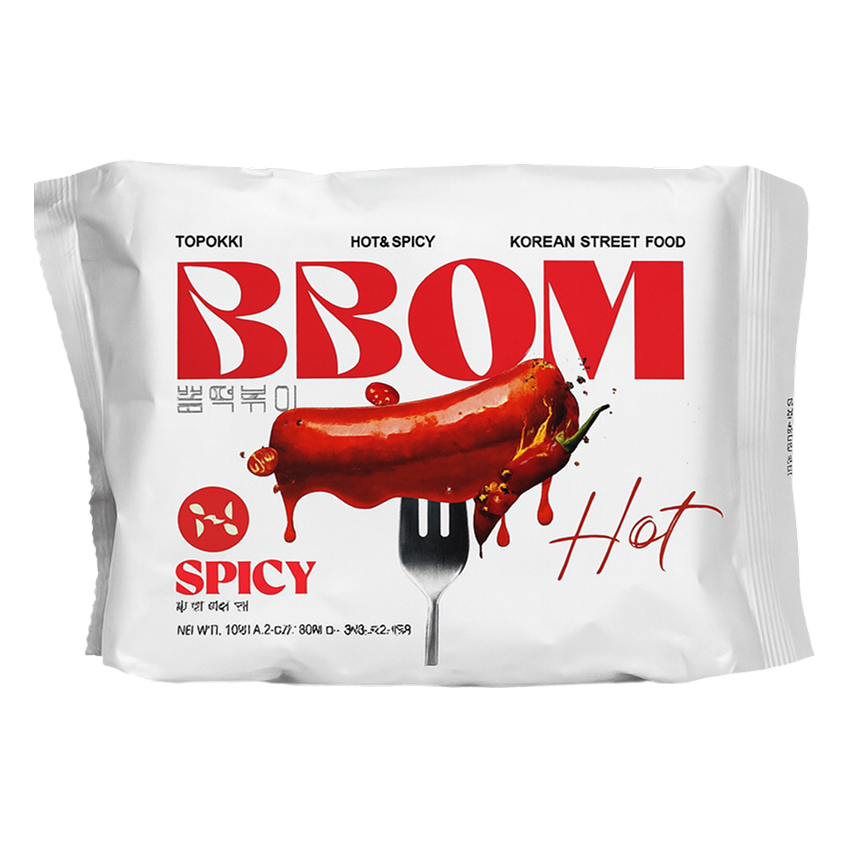 Рисовые палочки BBOM Pouch Topokki  Spicy   145гр