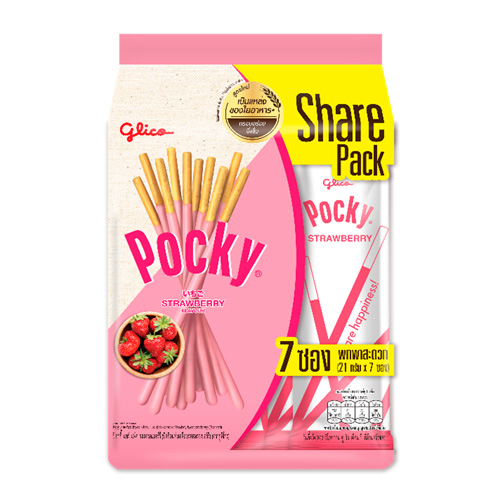 Бисквитные палочки Pocky Family Pack Strawberry Flavour   133гр