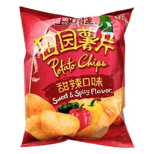 Чипсы Oishi Sweet & Spicy flavor 80гр