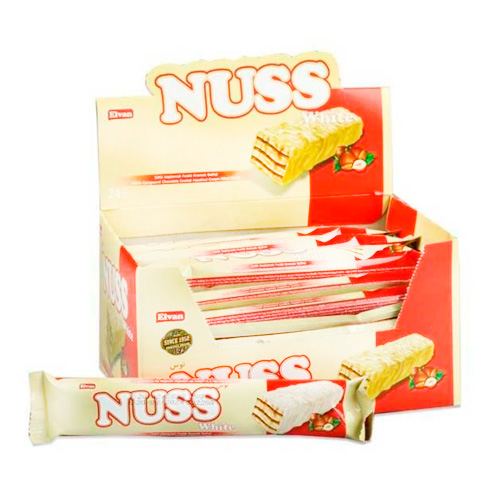 Вафли Elvan Nuss White Chocolate   28гр