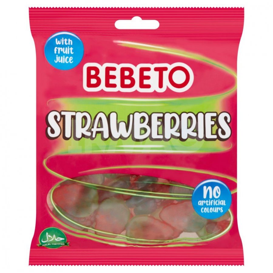Жев.мармелад Bebeto Strawberries со вкусом клубники 150гр