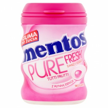 Жев.резинка Mentos Pure Fresh Tutti Frutti  банка 60гр