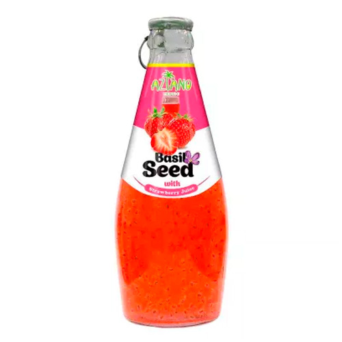 Нектар Aziano Strawberry Juice with Basil Seed м  290мл