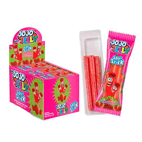 Жев.мармелад JOJO Jelly Sour Stick Strawberry    20гр