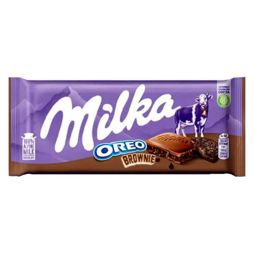 Шоколад Milka Oreo Brownie   100гр