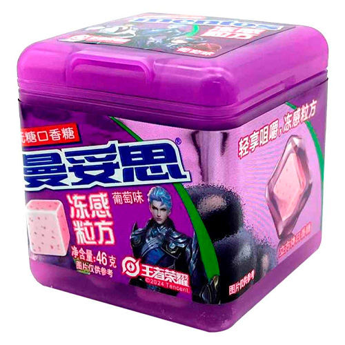 Жев.резинка Mentos Frozen Granules Grape Sugar Free  46гр