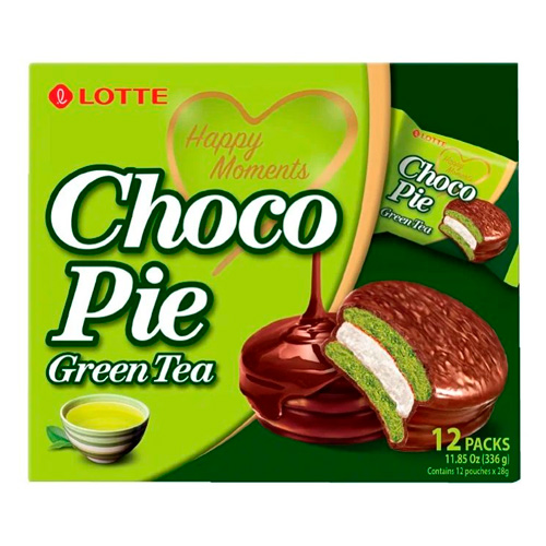 Печенье Lotte Choco Pie Green Tea   336гр
